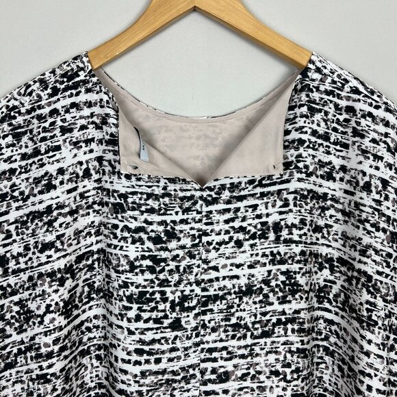 MM Lafleur Blouse Top Women +3 3X Multicolor Ink Wash The Didion Sleeveless New - Picture 6 of 12